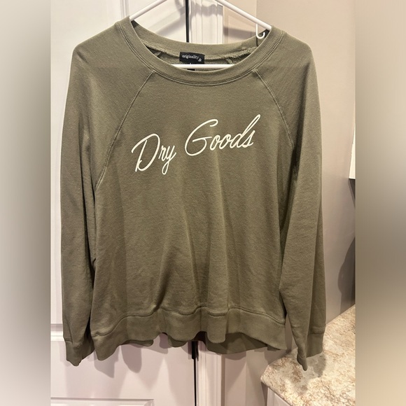 Women’s Dry Goods oversized Sweatshirt Green Large - Picture 1 of 9